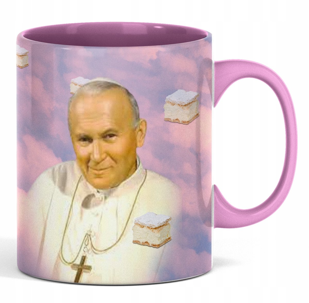KUBEK Z PAPIEŻEM PAPIEŻ JAN PAWEŁ DRUGI 2 JP2 PREZENT ŚMIESZNY NADRUK 2137
