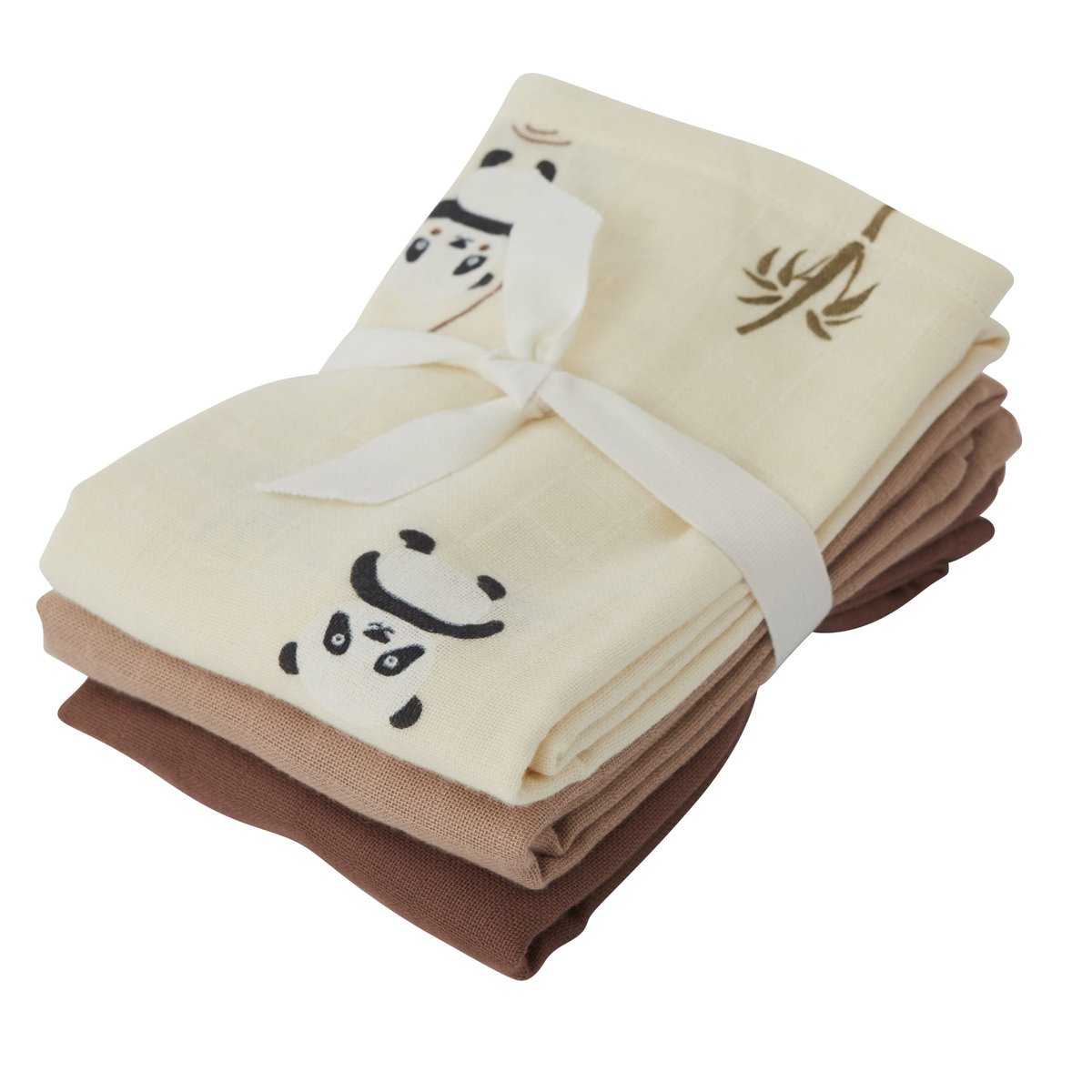 Pieluszka muślinowa Panda 3 sztuki OYOY