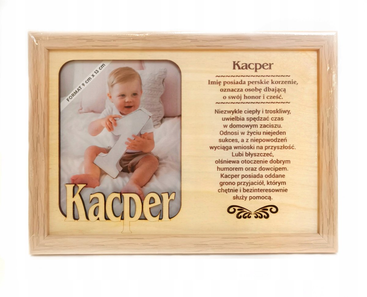 Ramka na zdjęcie KACPER urodziny imieniny prezent