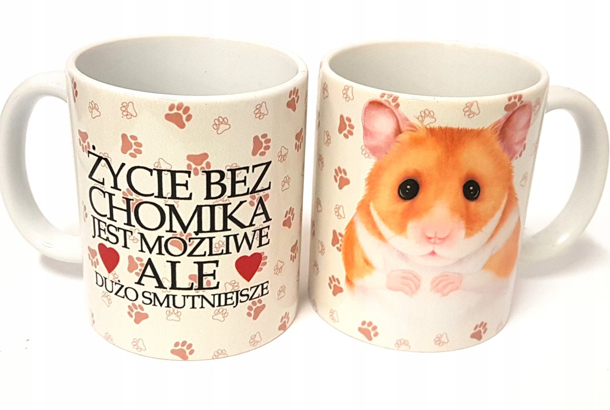 Kubek z chominiem CHOMIK prezent URODZINY imieniny