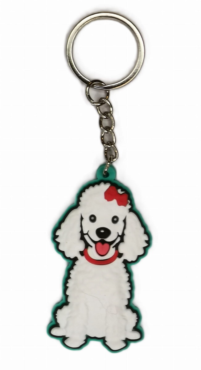 Brelok do kluczy z psem Pudel