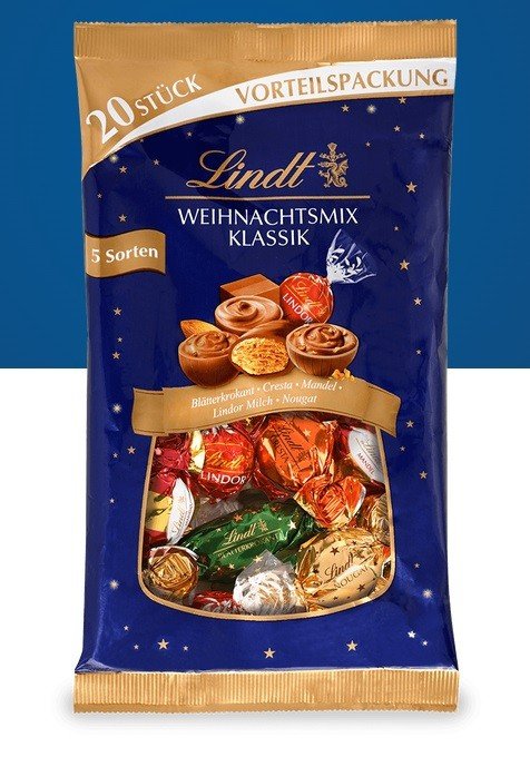 LINDT Weihnachtsmix Klassik 260g 20szt 5 smaków