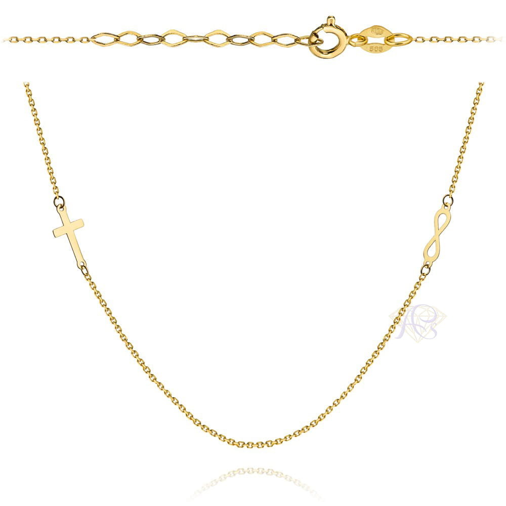 Naszyjnik złoty Au 585 celebrytka