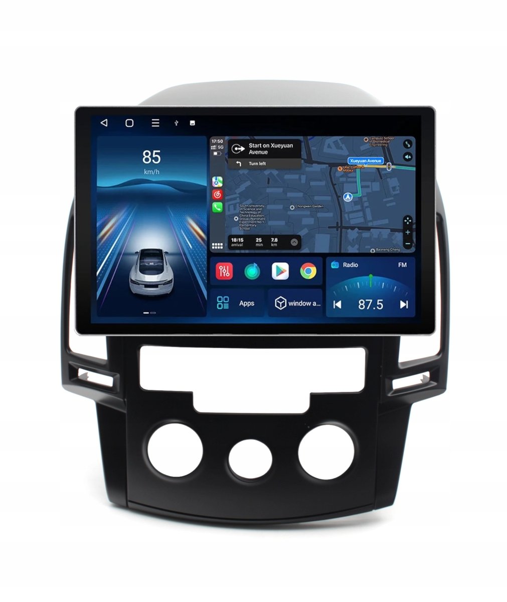 RADIO NAWIGACJA GPS HYUNDAI I30 2007-2012 ANDROID 13,1 CALA QLED