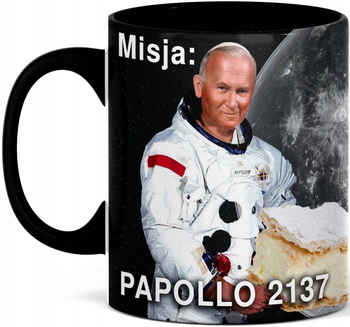 KUBEK Z PAPIEŻEM PAPIEŻ JAN PAWEŁ DRUGI 2 JP2 PREZENT ŚMIESZNY NADRUK 2137