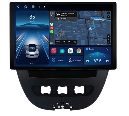 RADIO NAWIGACJA GPS CITROEN C1 2005-2014 ANDROID 13,1 CALA QLED