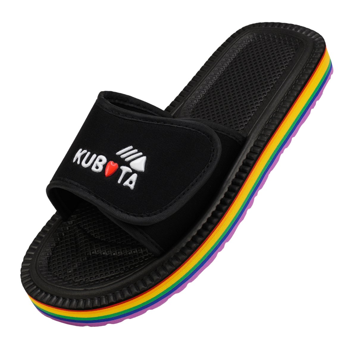 Klapki Męskie Kubota Rzep Pride Czarne 43