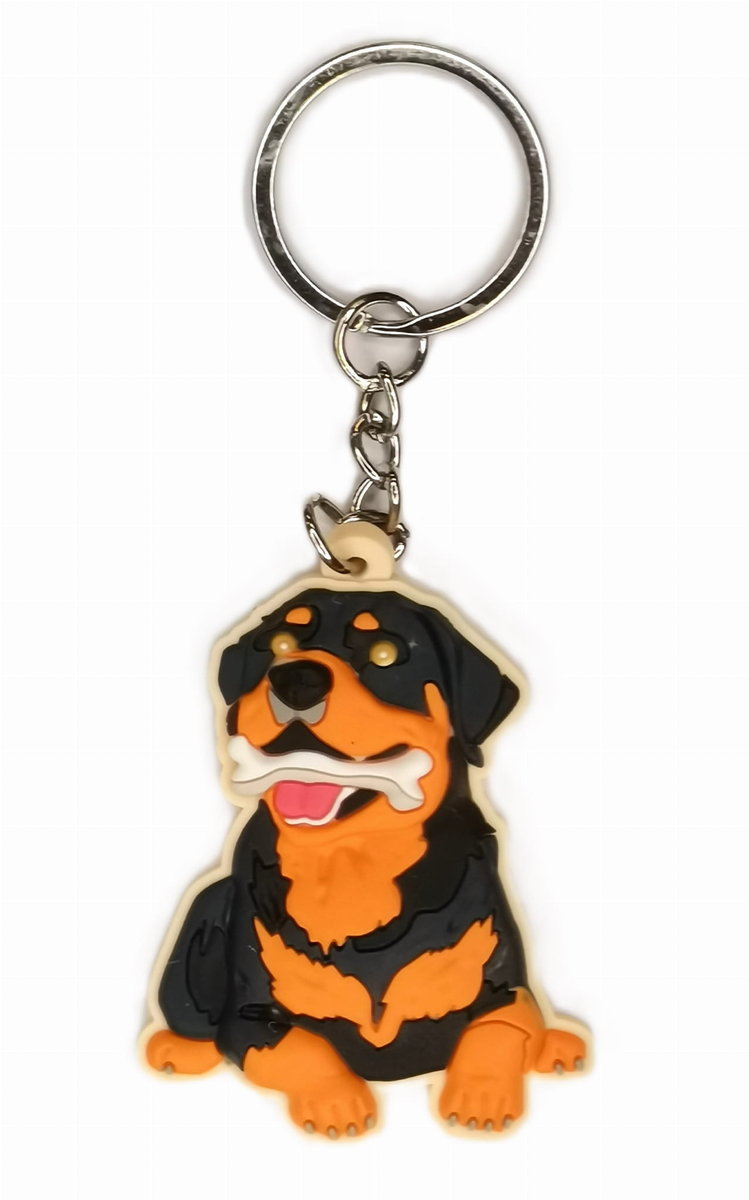 Brelok do kluczy z psem Rottweiler