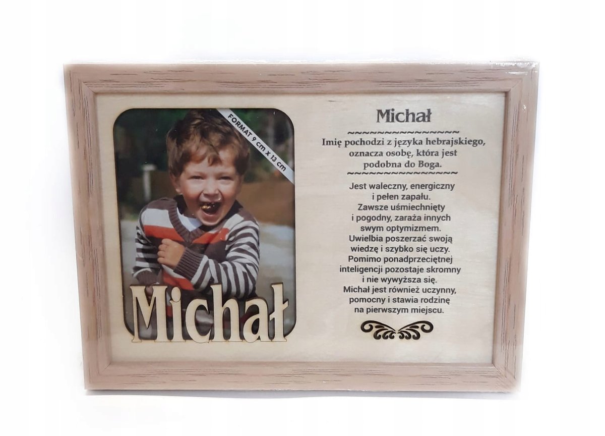 Ramka zdjęcie MICHAŁ urodziny prezent GADŻET niego