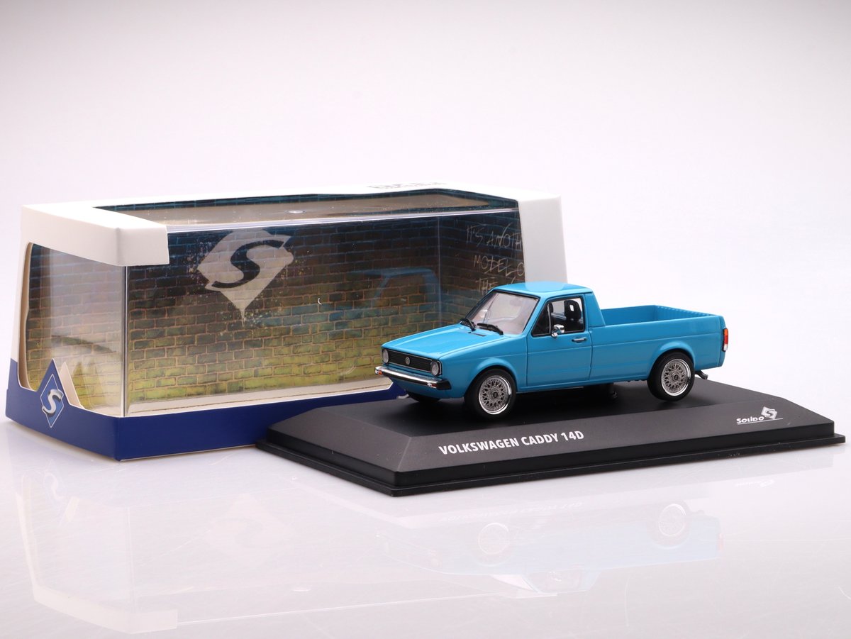 Volkswagen Caddy (14D) Pick-Up - 1990, blue Solido 1:43