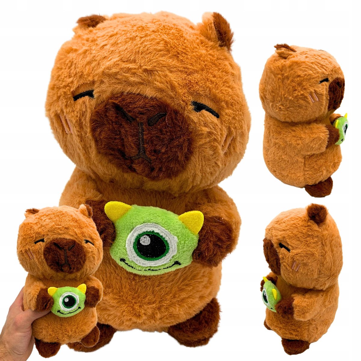 Maskotka Pluszak Kapibara Kosmita Potwór Oko Przytulanka Pluszowa 25 cm