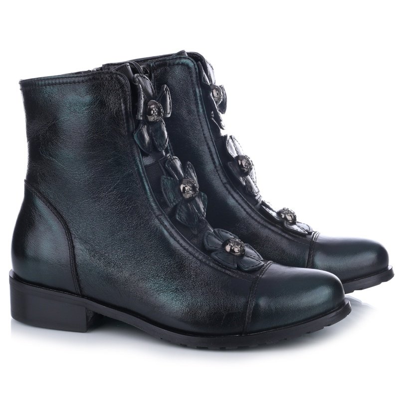 Botki damskie Eksbut 6F-6861-R94 zielony 36