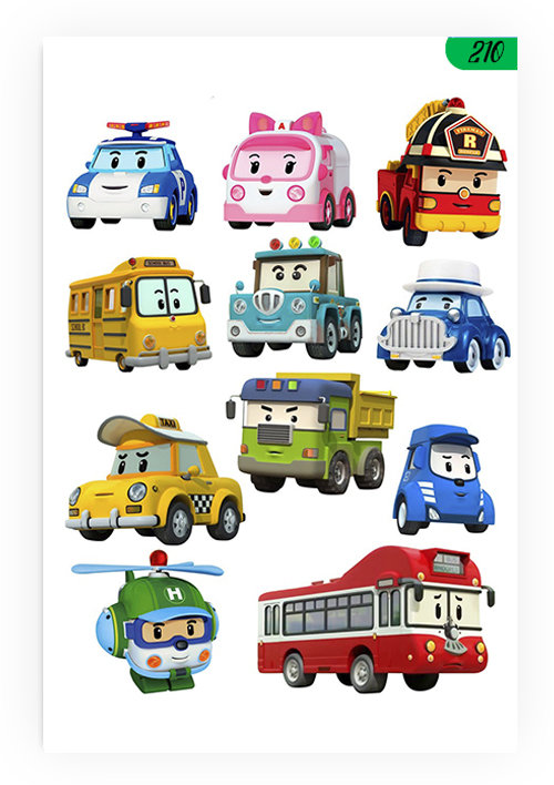 1szt TATUAŻE DZIARY ZMYWALNE DLA DZIECI NA URODZINY AUTO 210