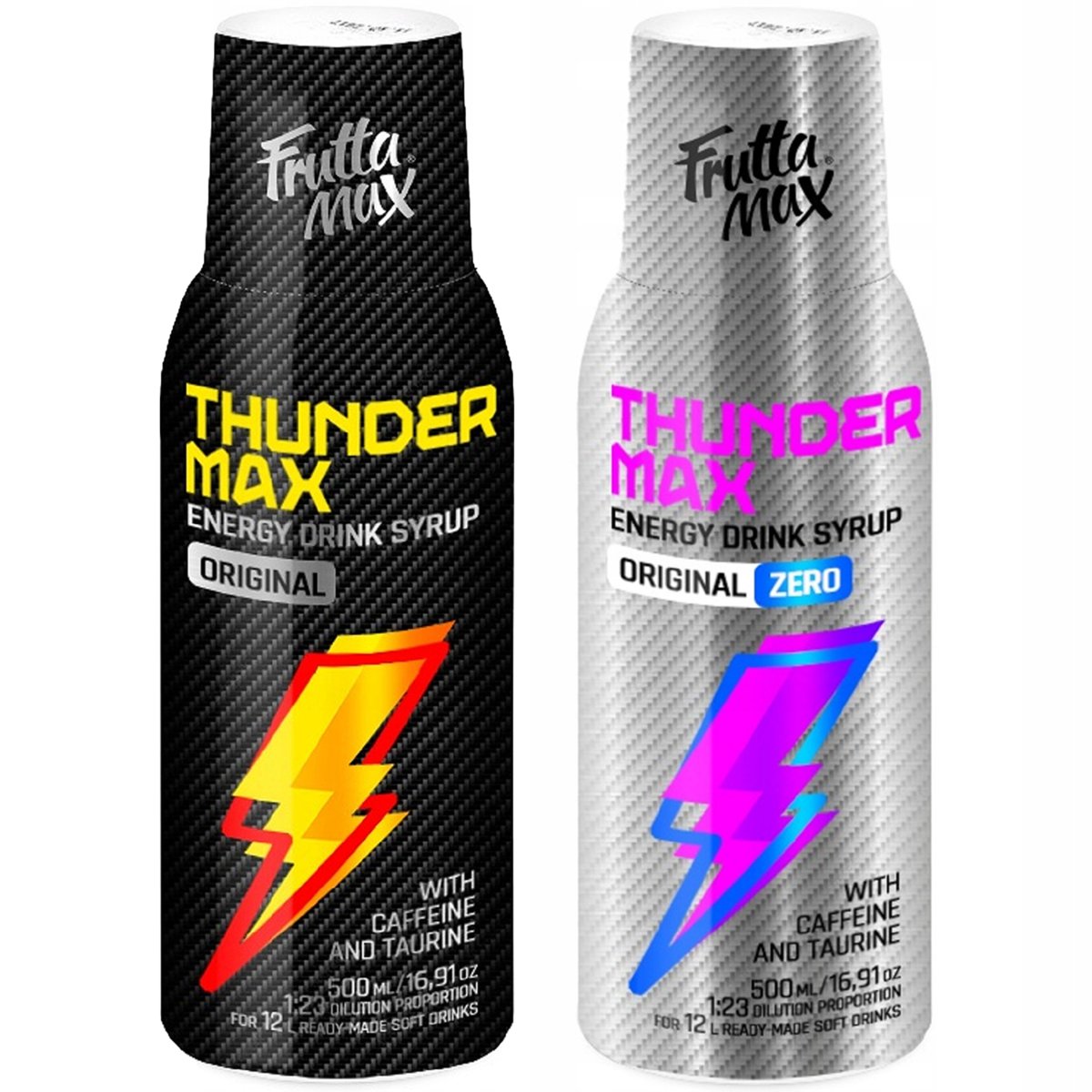 Syrop FruttaMax ENERGY DRINK 500 ml + Syrop FruttaMax ENERGY DRINK LIGHT 500 ml