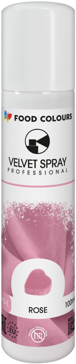 Różowy zamsz w sprayu Velvet 100 ml Food Colours