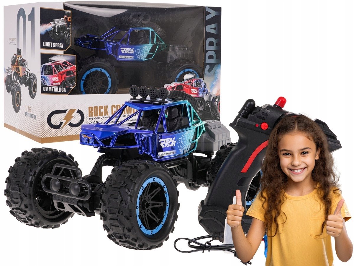 zdalnie sterowany CRAWLER Real Rock ogromne koła KONTROLER zabawka na pilot