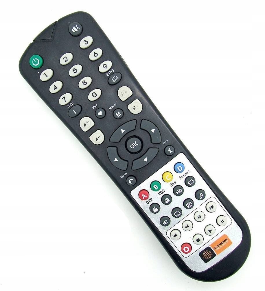 Pilot Cyfrowy Polsat BOX SAGEMCOM model ESI 88 Oryginalny czarno-srebrny