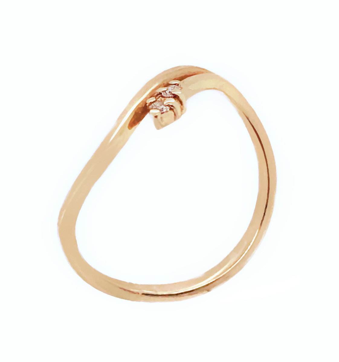 Pierścionek Au 585 z brylantem 0.03ct