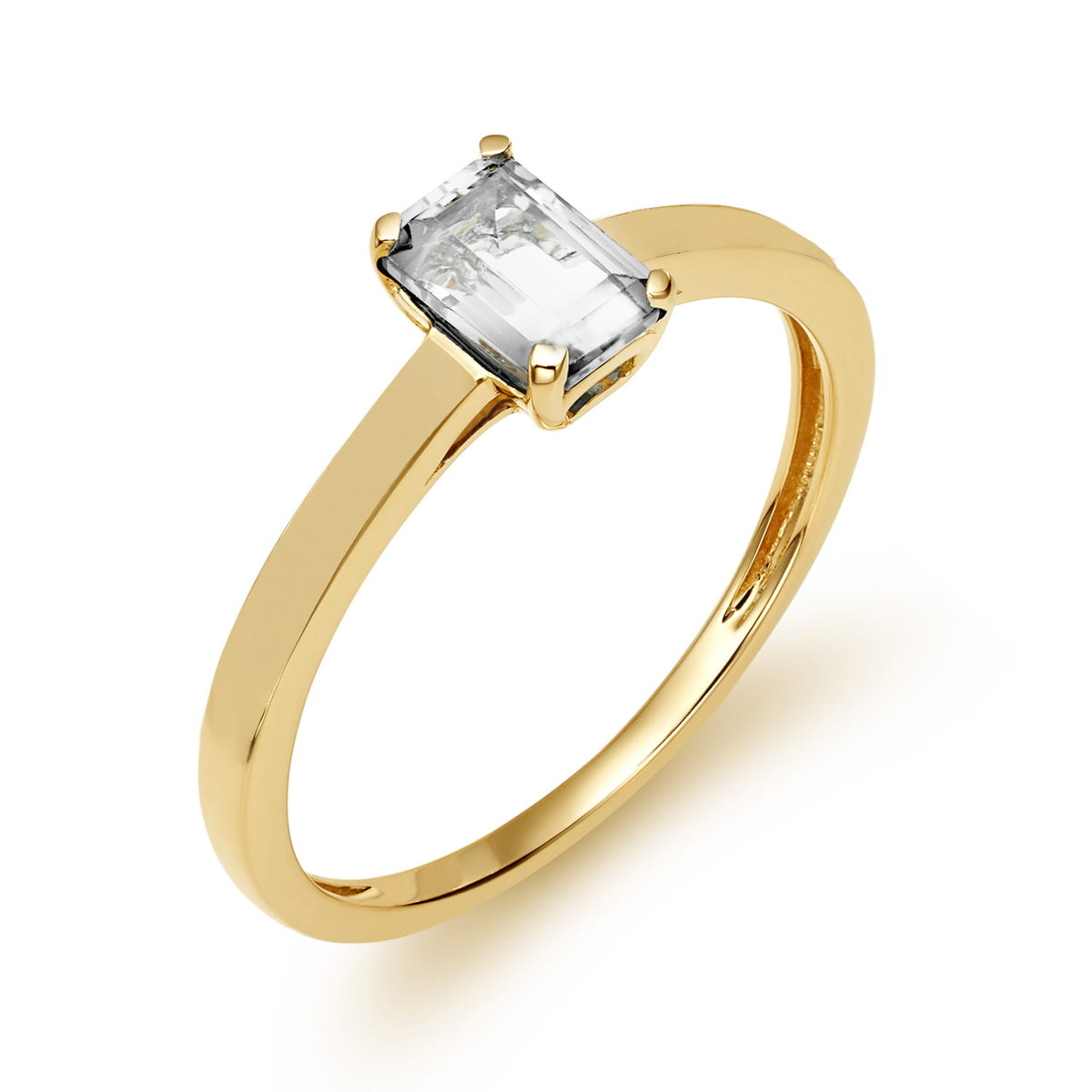 Pierścionek Au 585 z brylantem r.14 RR51367Y