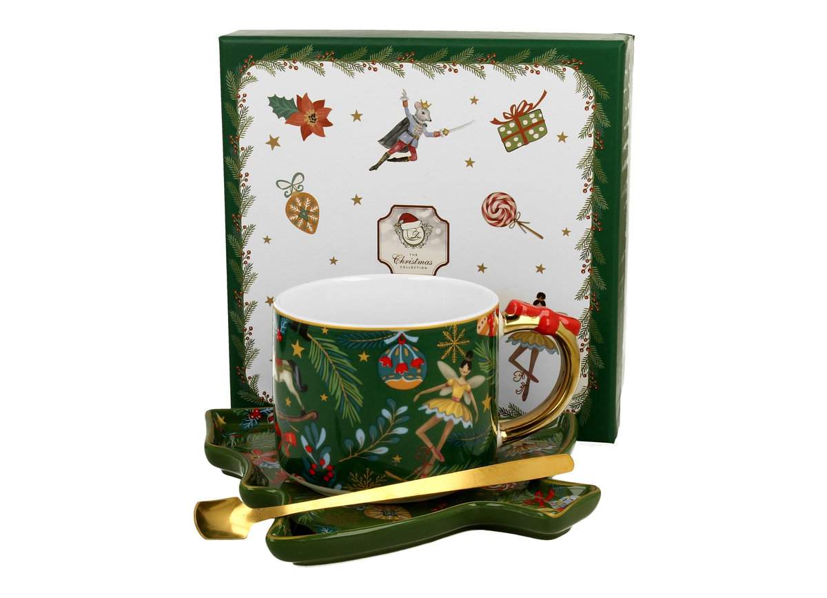 Filiżanka + Spodek Choinka Duo Christmas Dziadek Do Orzechów 250 Ml