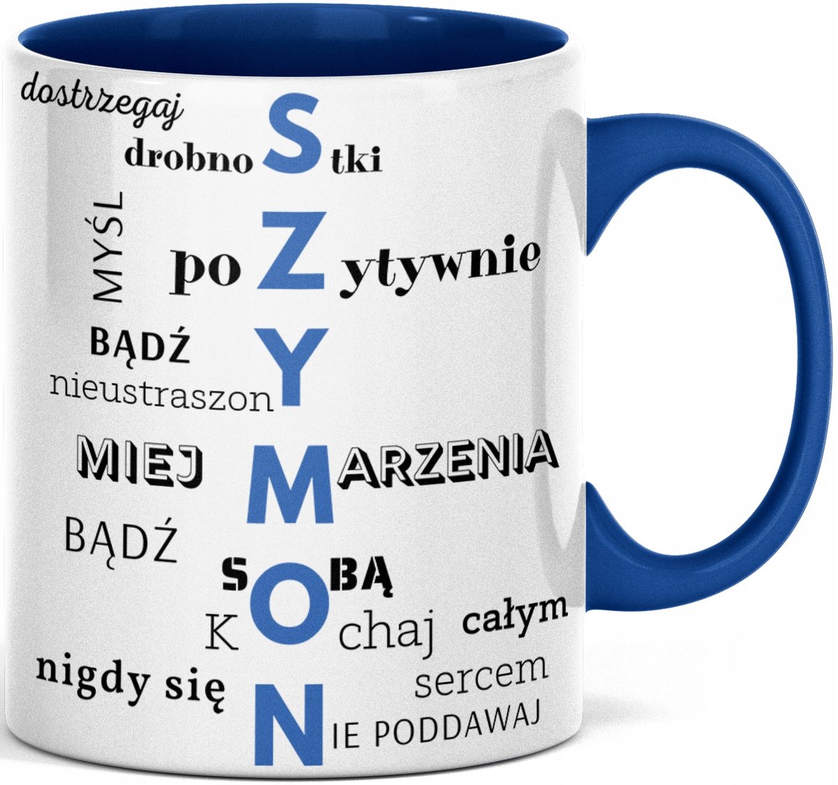 KUBEK MOTYWACYJNY Z IMIENIEM SZYMON DLA SZYMONA święta urodziny imieniny