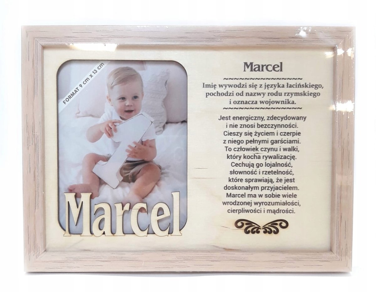 Ramka zdjęcie MARCEL urodziny prezent GADŻET