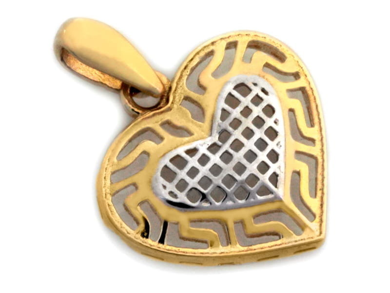 Zawieszka złota Au 585 Ażurowe serduszko