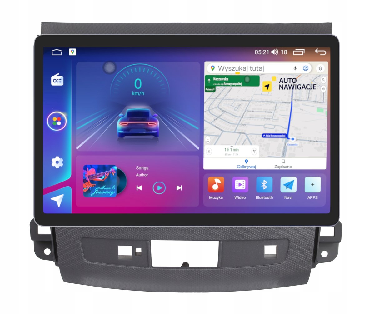 RADIO NAWIGACJA GPS MITSUBISHI OUTLANDER PEUGEOT 4007 2006-12 - 11,5 Cala
