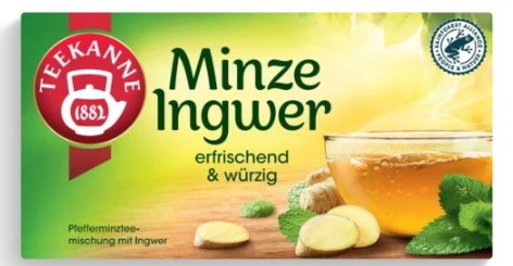 Herbata TEEKANNE Minze ingwer mięta imbir 18x1,8g