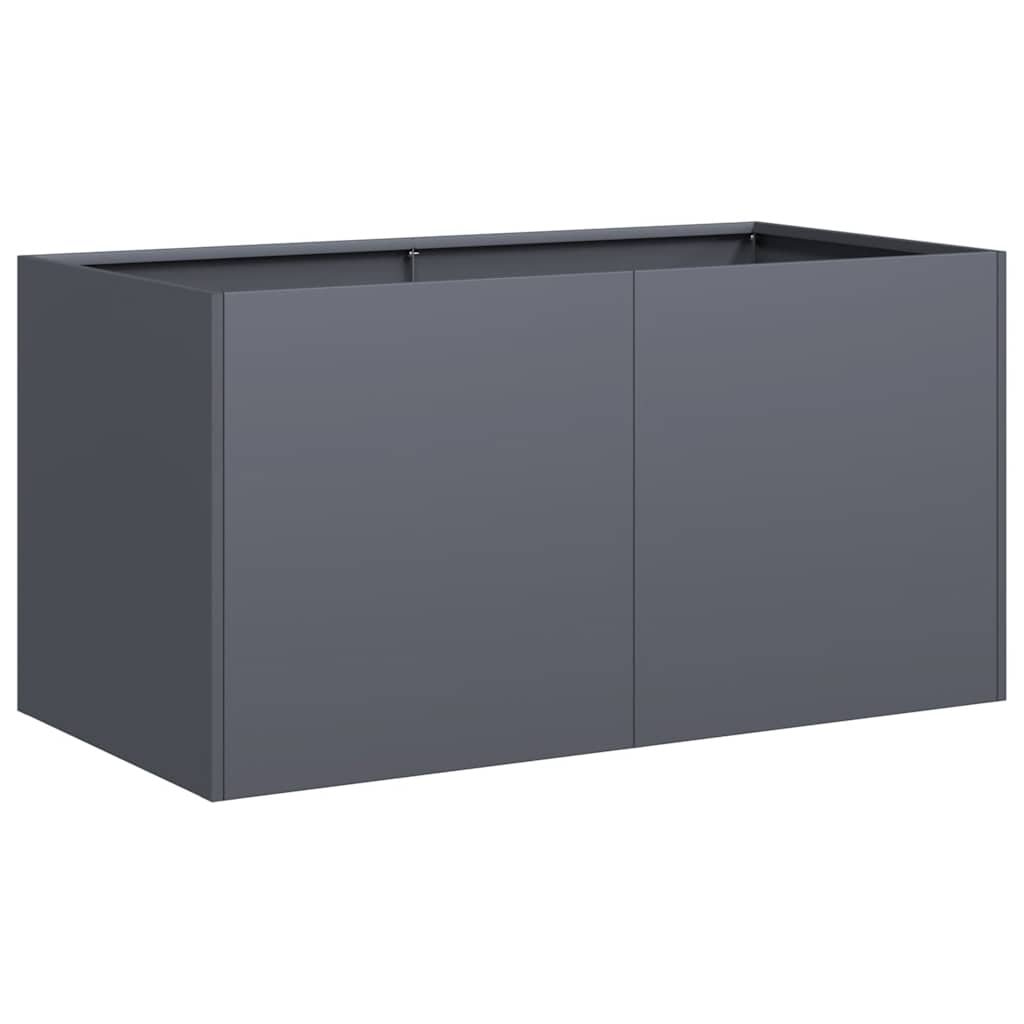 vidaXL Donica, antracytowa, 80x40x40 cm, stal walcowana na zimno