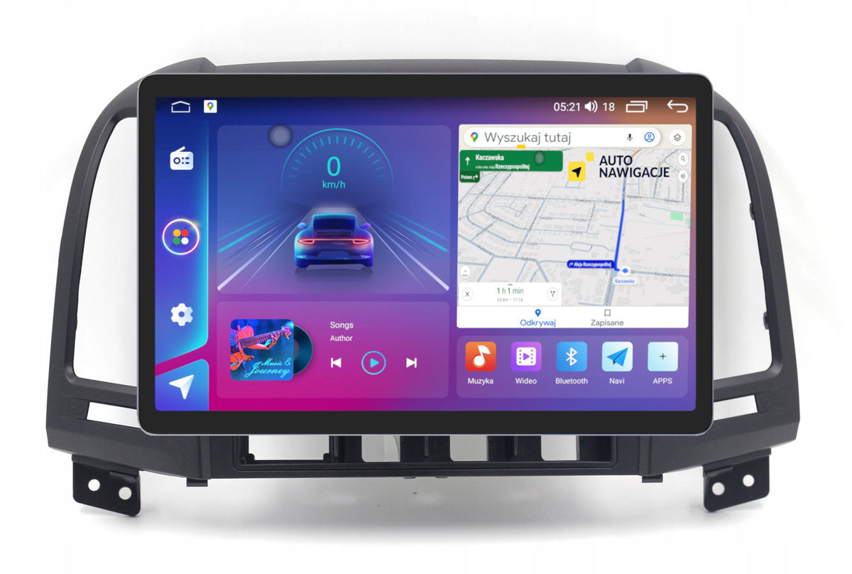 RADIO NAWIGACJA GPS HYUNDAI SANTA FE 2006-2012 ANDROID 11,5 CALA