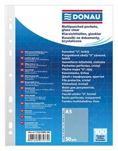 Koszulki Na Dokumenty Krystaliczne Donau A5 50 Mic