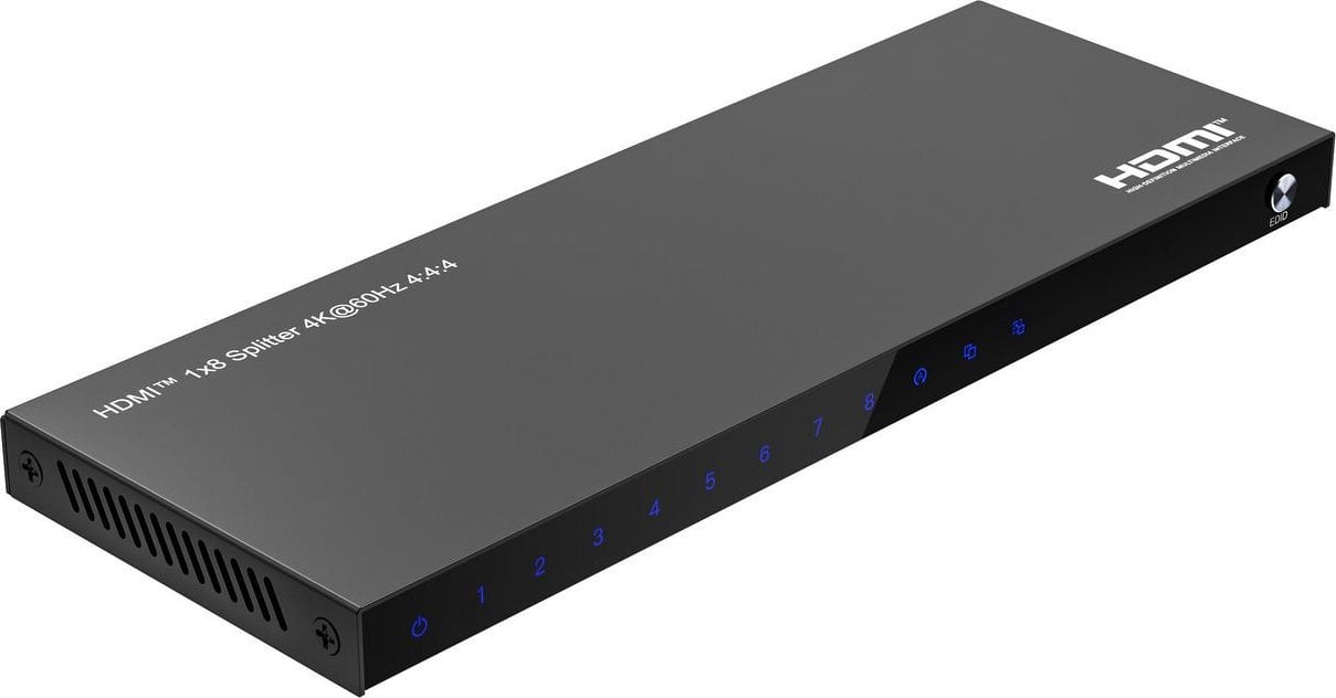 MicroConnect HDMI 4K Splitter 1x 8 Support