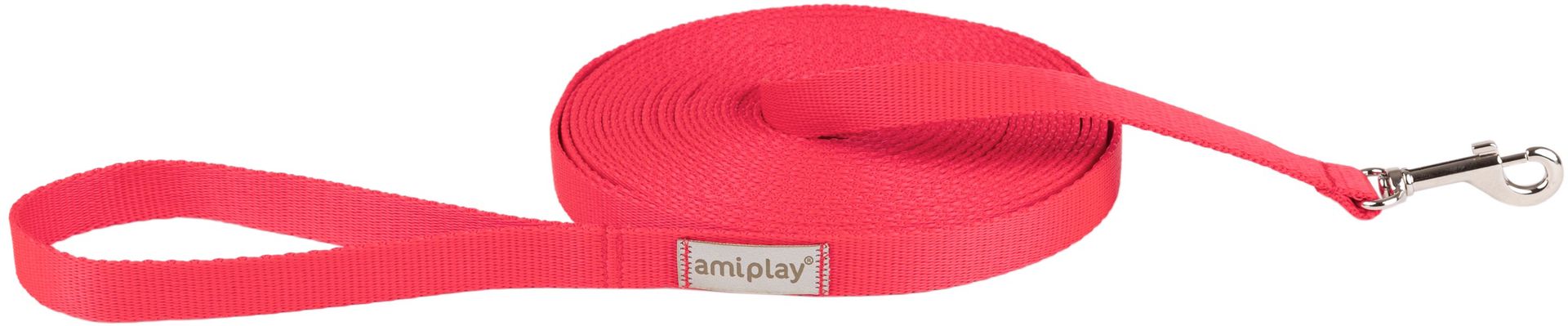 Smycz treningowa Amiplay Samba L 1000 cm Czerwona