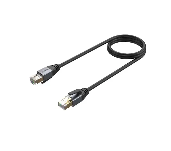 Unitek C18149AGY03-8M RJ-45 LAN Patchcord cat.8 S/FTP 8m Czarny