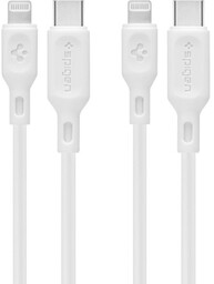 Spigen Kabel Essential DuraSync MFi USB-C do Lightning 2-Pack, 1 m, biały