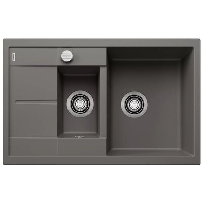 Zlewozmywak granitowy BLANCO Metra 6 S Compact Silgranit Wulkaniczny szary 527297