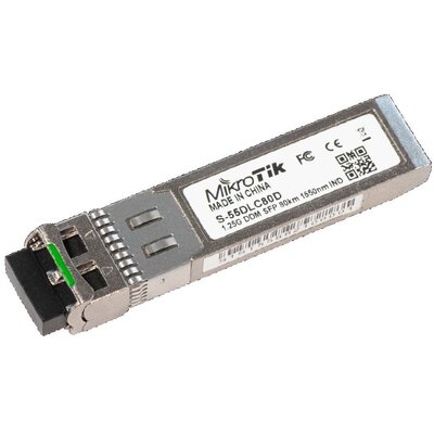 MIKROTIK S-55DLC80D SFP MODULE 1.25G SM 80KM 1550NM WITH DUAL LC CONNECTOR