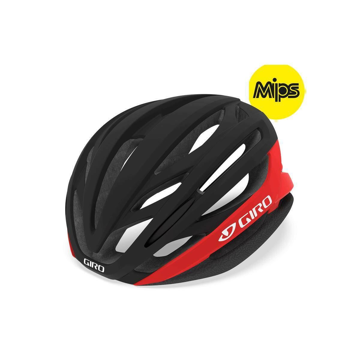 Giro Syntax MIPS Kask rowerowy, matte black/bright red L | 59-63cm 2021 Kaski rowerowe 200223-021