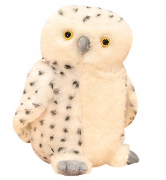 Maskotka Pluszak Sowa Biała Przytulanka 30 cm