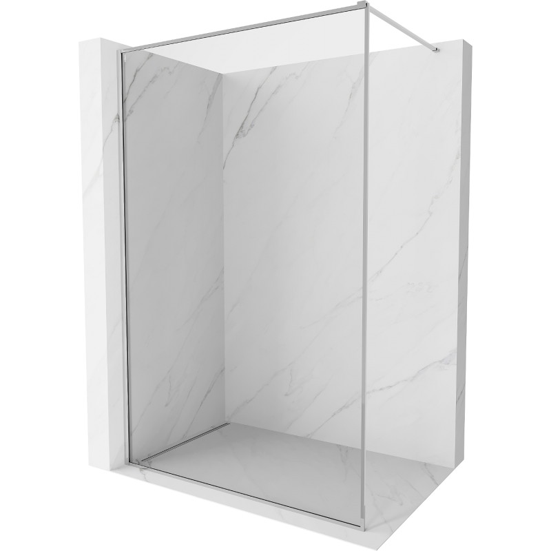 Mexen Kioto-F ścianka prysznicowa Walk-in z ramką 150 x 202 cm, transparent 8 mm, chrom - 800-150-104-01-00