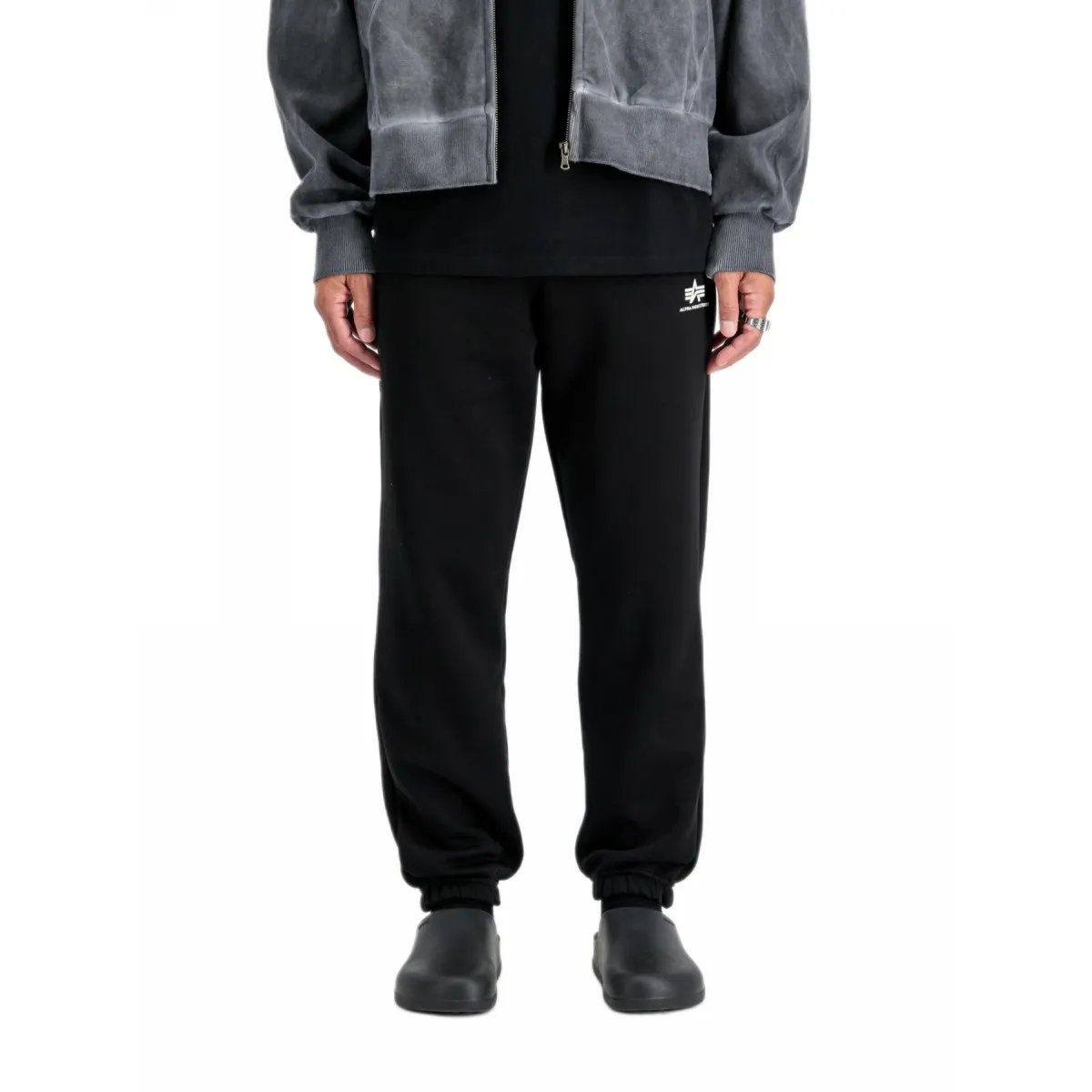 Spodnie Alpha Industries Basic Jogger Small Logo II 156370 03 - Czarne M