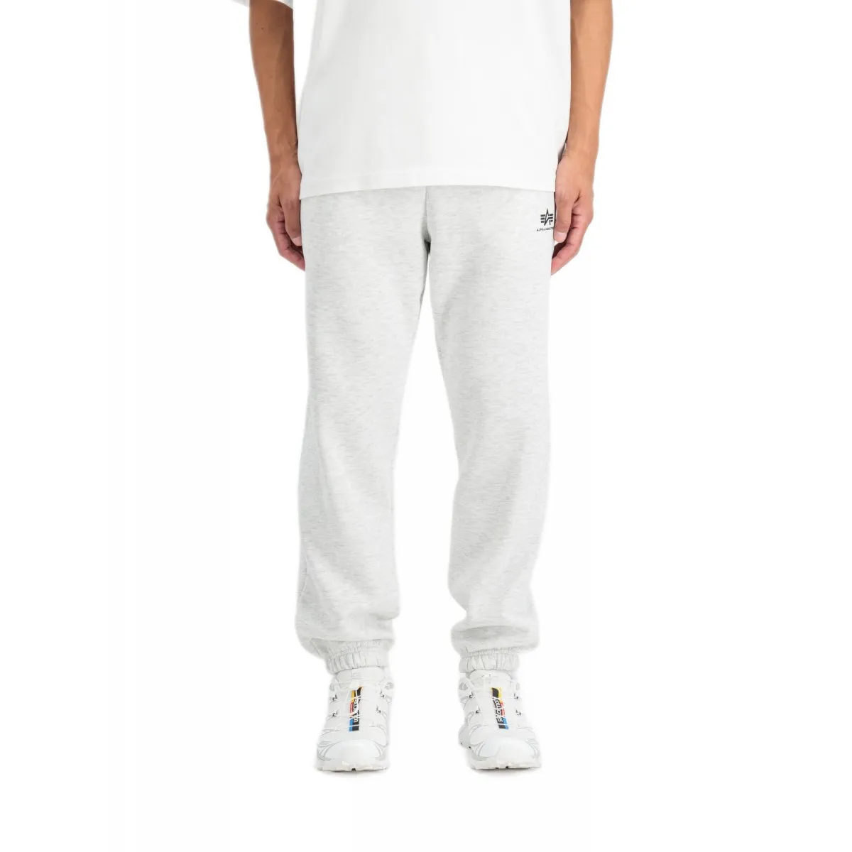 Spodnie Alpha Industries Basic Jogger Small Logo II 156370 752 - Pastel Grey Melange 3XL