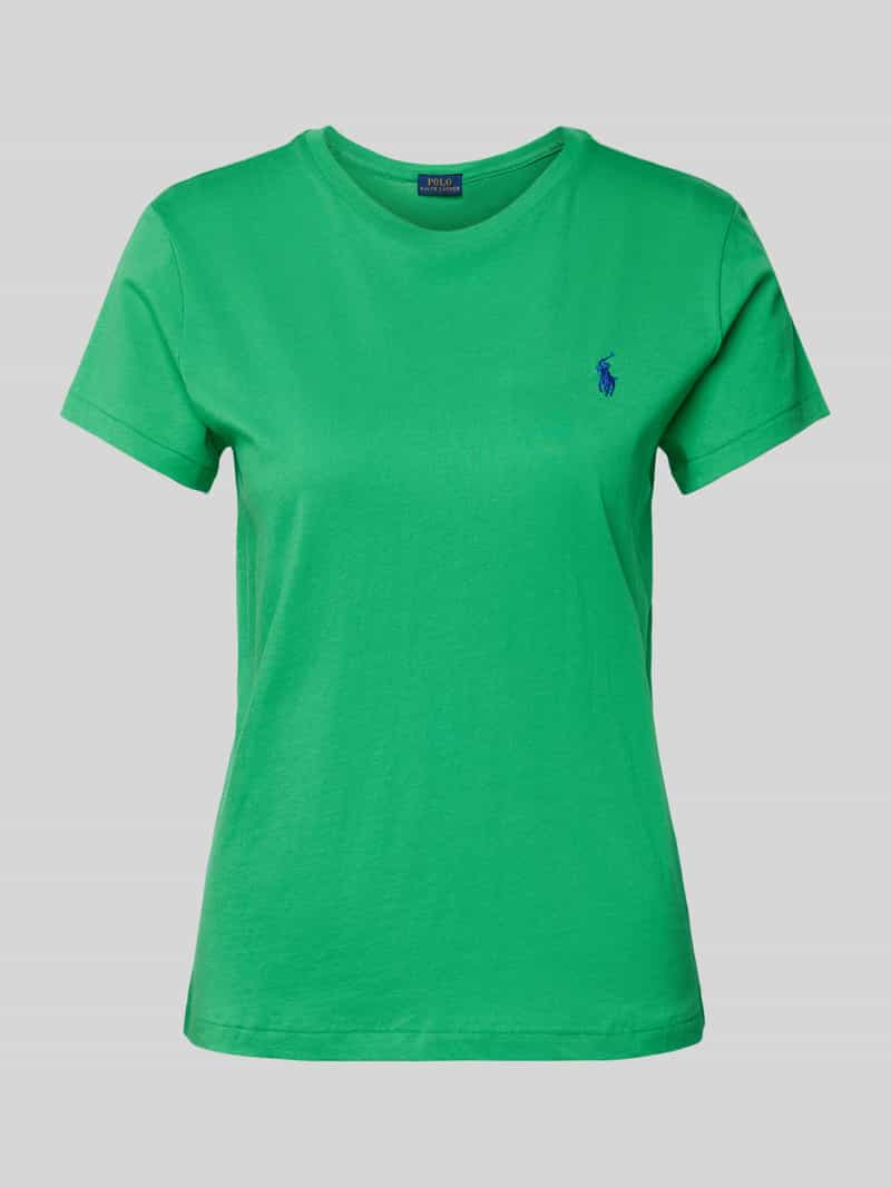 T-shirt z wyhaftowanym logo