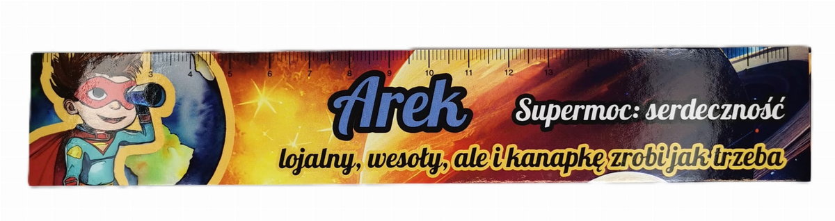 Zakładka do książki z imieniem Arek