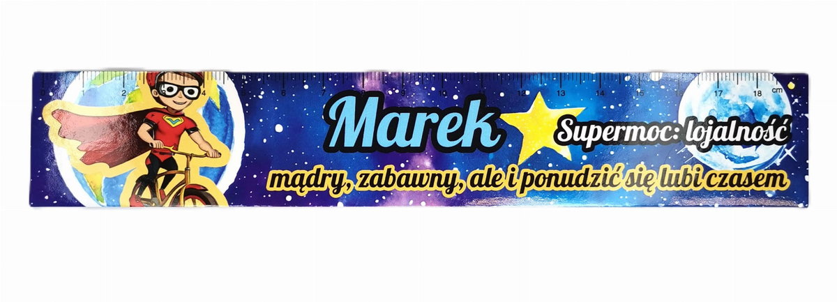 Zakładka do książki z imieniem Marek