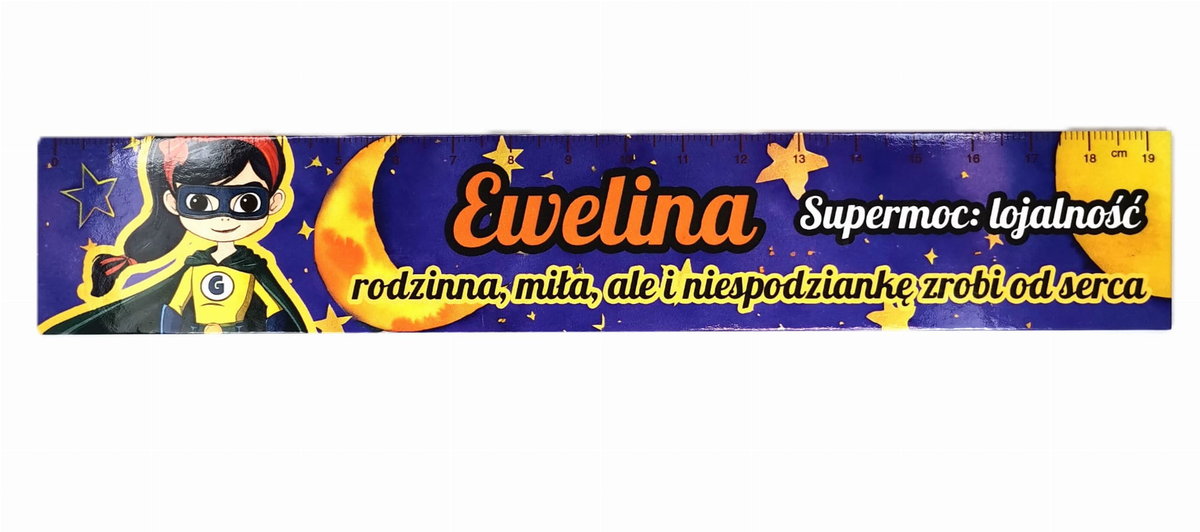 Zakładka do książki z imieniem Ewelina