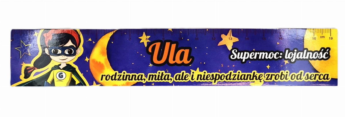 Zakładka do książki z imieniem Ula