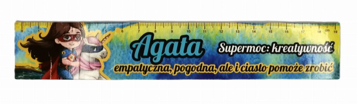 Zakładka do książki z imieniem Agata