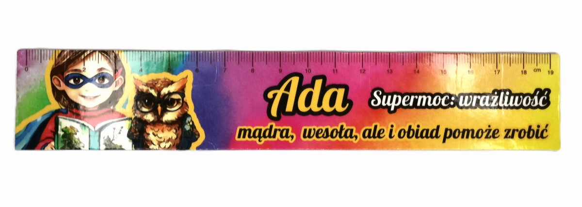 Zakładka do książki z imieniem Ada